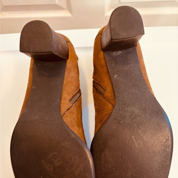 Brown Suede Ankle Boots - Picture 3 of 3